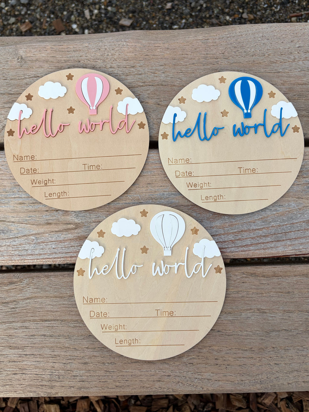 Hello world Schild
