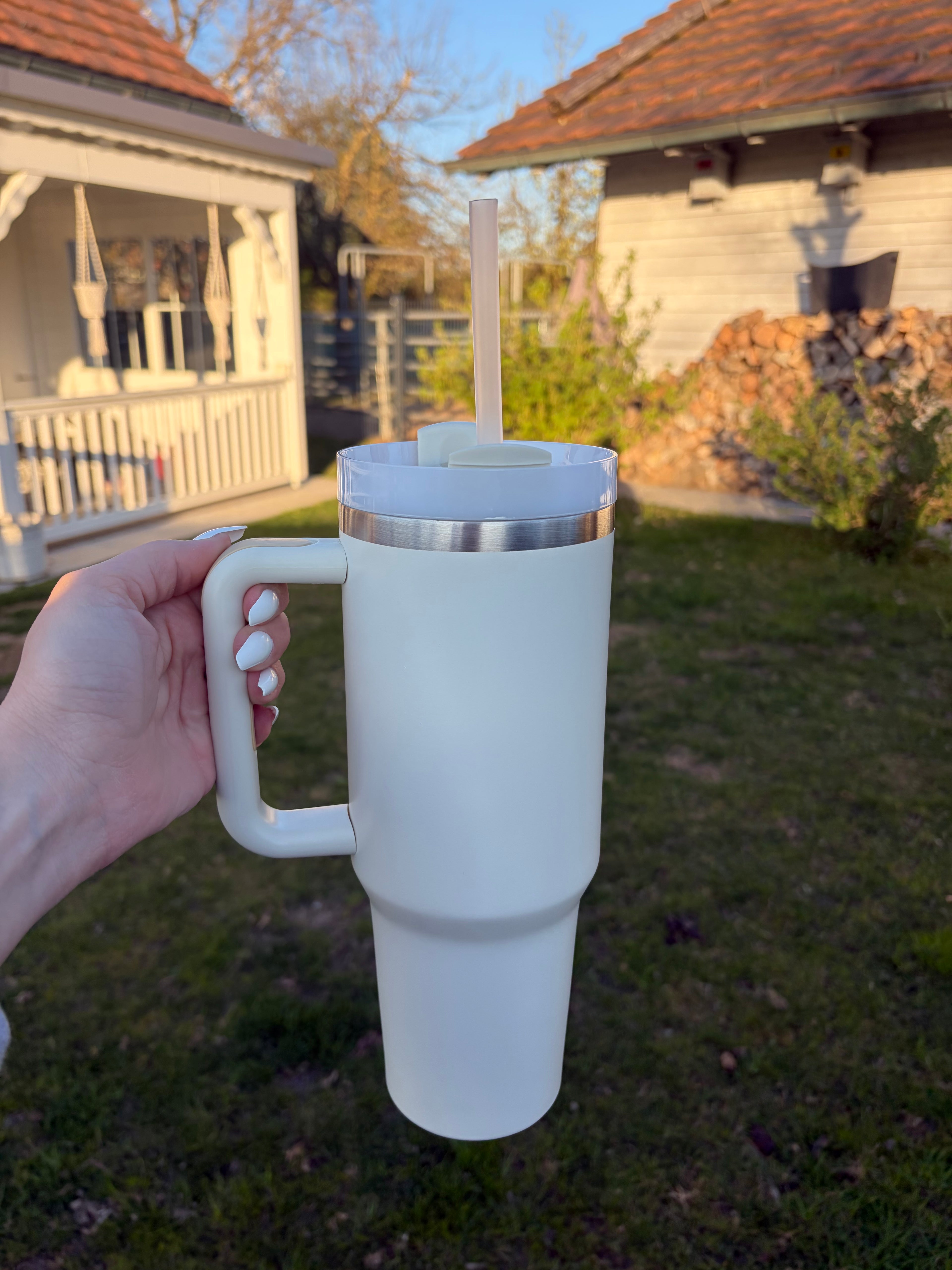 Edelstahl-Cup Beige