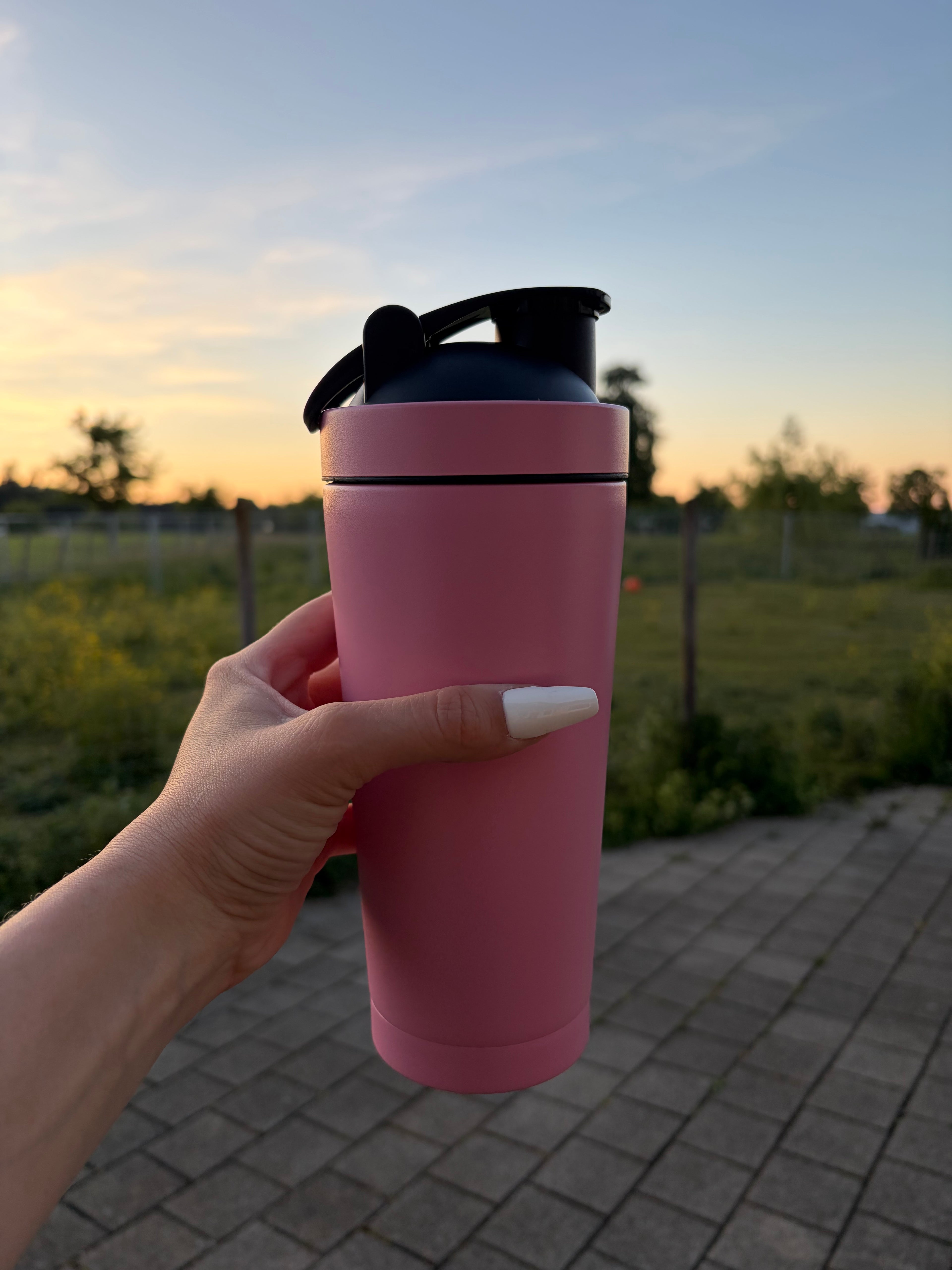 Edelstahl Shaker Rosa