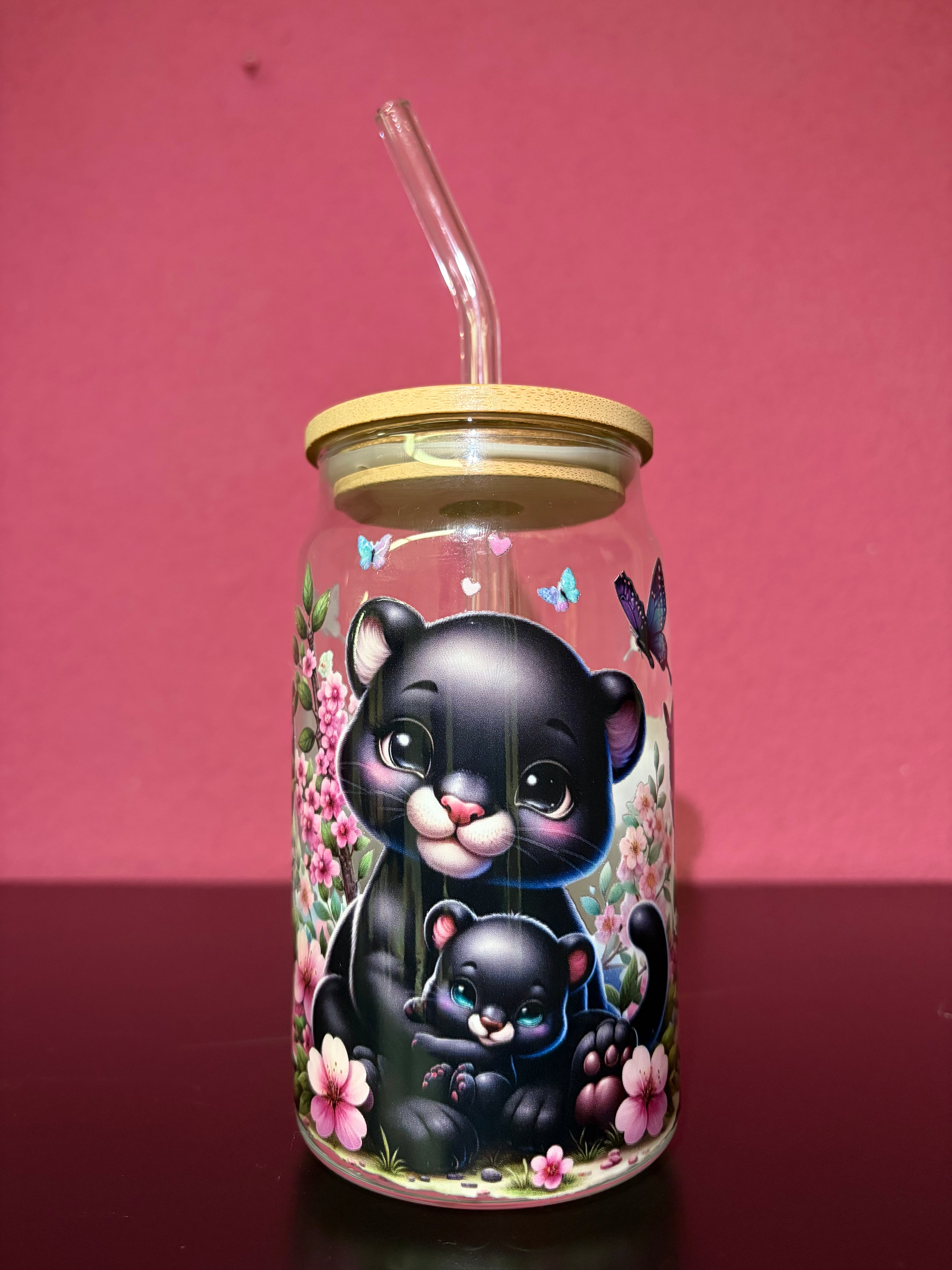 Pantherbaby mit Mama